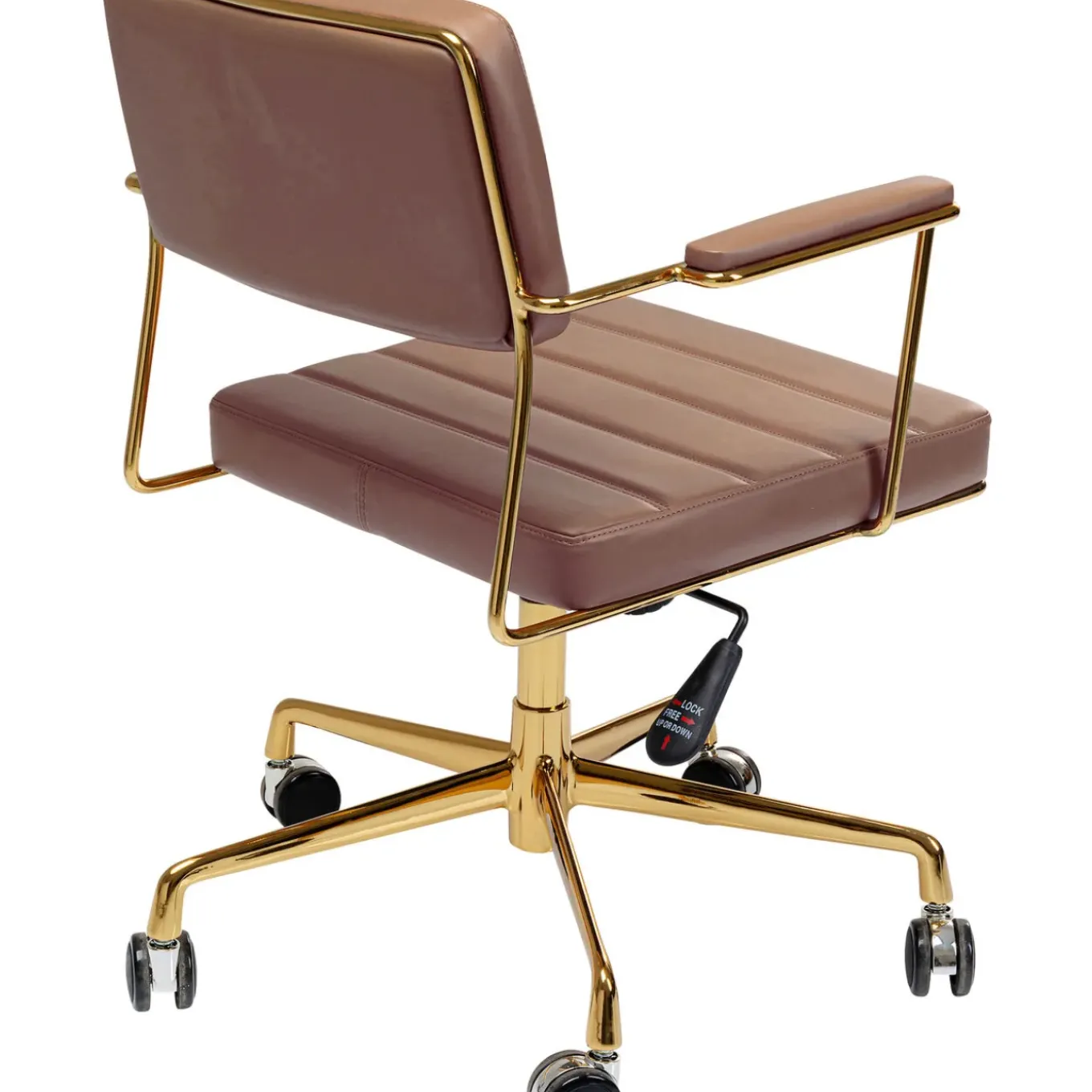 Chaise Pivotante De Bureau Dottore Marron