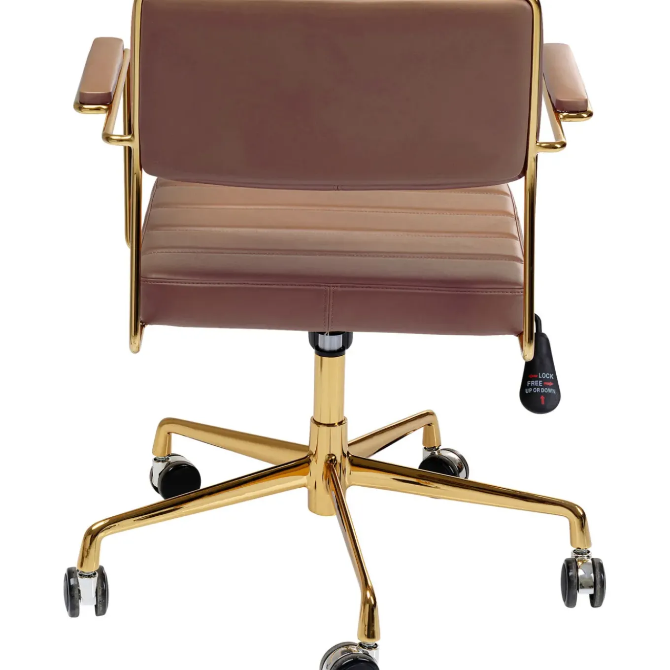 Chaise Pivotante De Bureau Dottore Marron