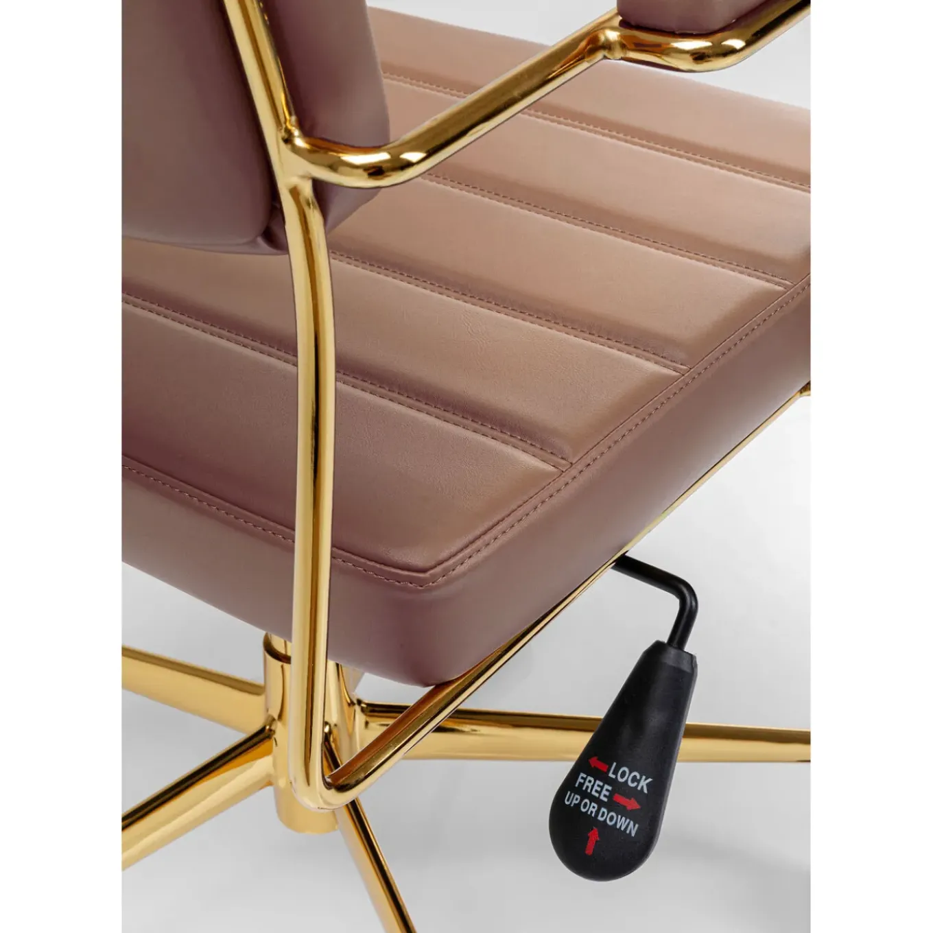 Chaise Pivotante De Bureau Dottore Marron