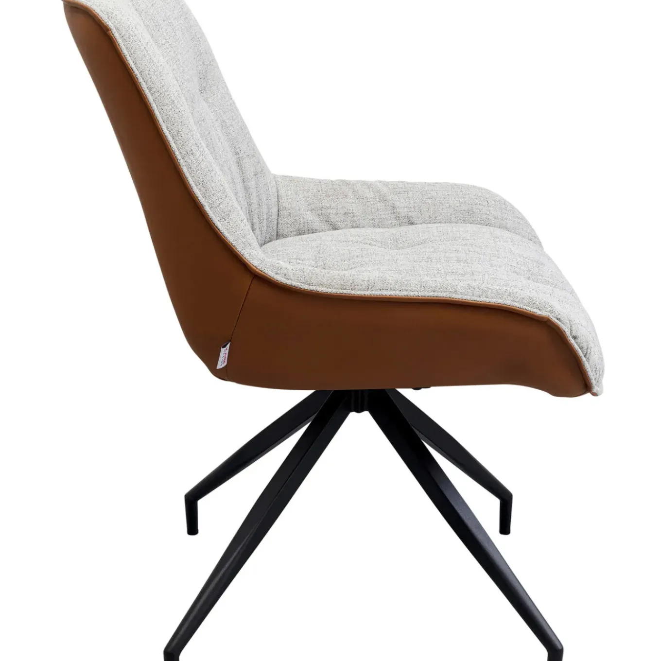 Chaise Pivotante Loris Gris Marron