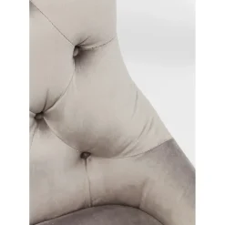 Chaise Prince Velours Gris