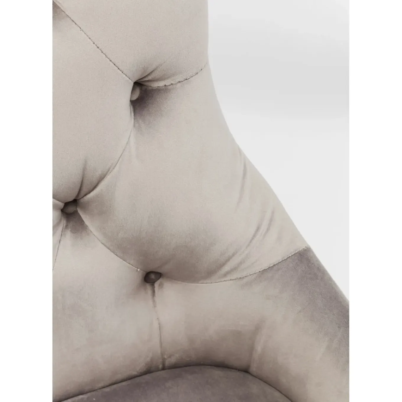 Chaise Prince Velours Gris