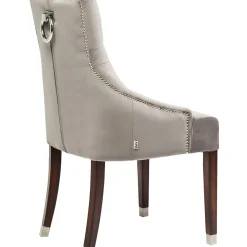 Chaise Prince Velours Gris
