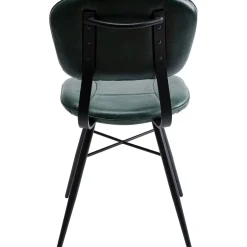 Chaise Samba Cuir Vert Fonce