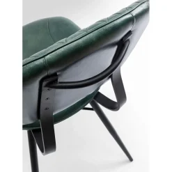 Chaise Samba Cuir Vert Fonce