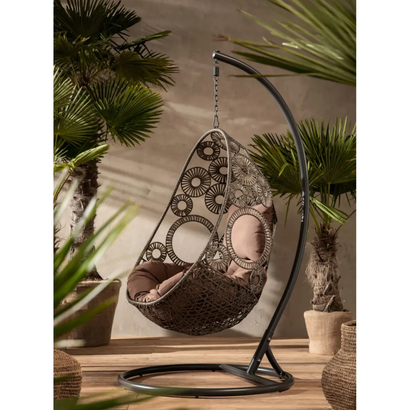 Chaise Suspendue Ibiza Marron