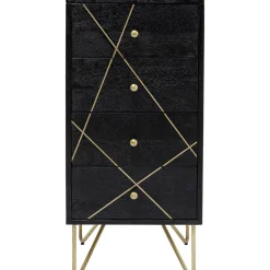 Commode Gold Vein 4 Tiroirs 40X88Cm