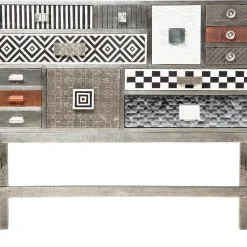 Commode Haute Chalet Argent 13 Tiroirs