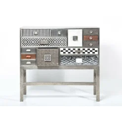 Commode Haute Chalet Argent 13 Tiroirs