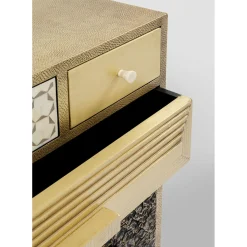 Commode Haute Chalet Dore 13 Tiroirs