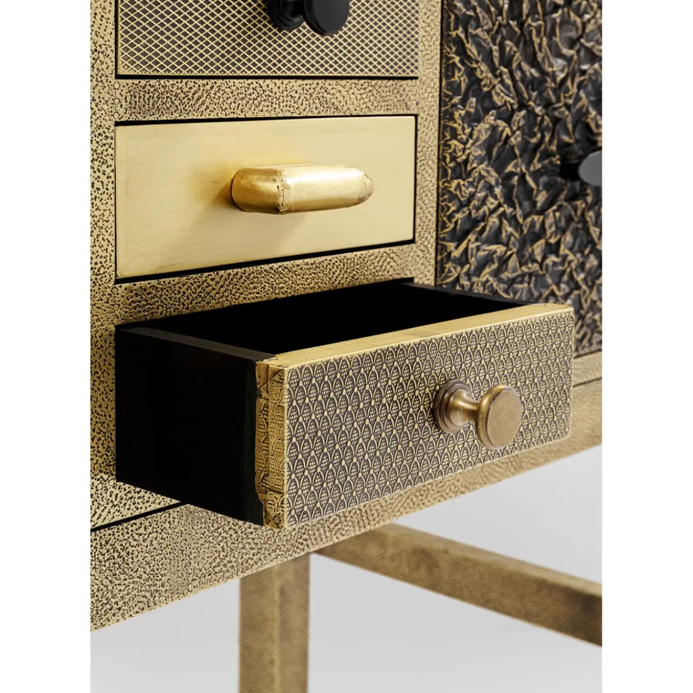 Commode Haute Chalet Dore 13 Tiroirs
