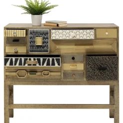 Commode Haute Chalet Dore 13 Tiroirs