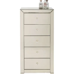 Commode Haute Luxury Champagne 5-Tiroirs