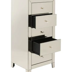 Commode Haute Luxury Champagne 5-Tiroirs