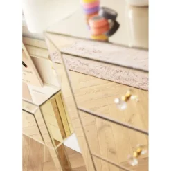 Commode Haute Luxury Champagne 5-Tiroirs