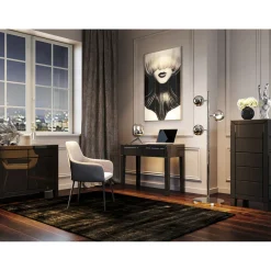 Commode Haute Luxury Push 5 Tiroirs Gris