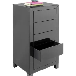 Commode Haute Luxury Push 5 Tiroirs Gris
