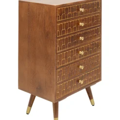 Commode Haute Muskat 6 Tiroirs