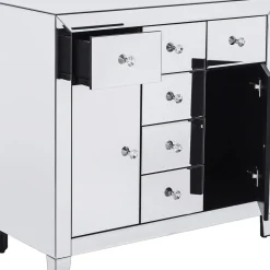 Commode Luxury 2 Portes,6 Tiroirs