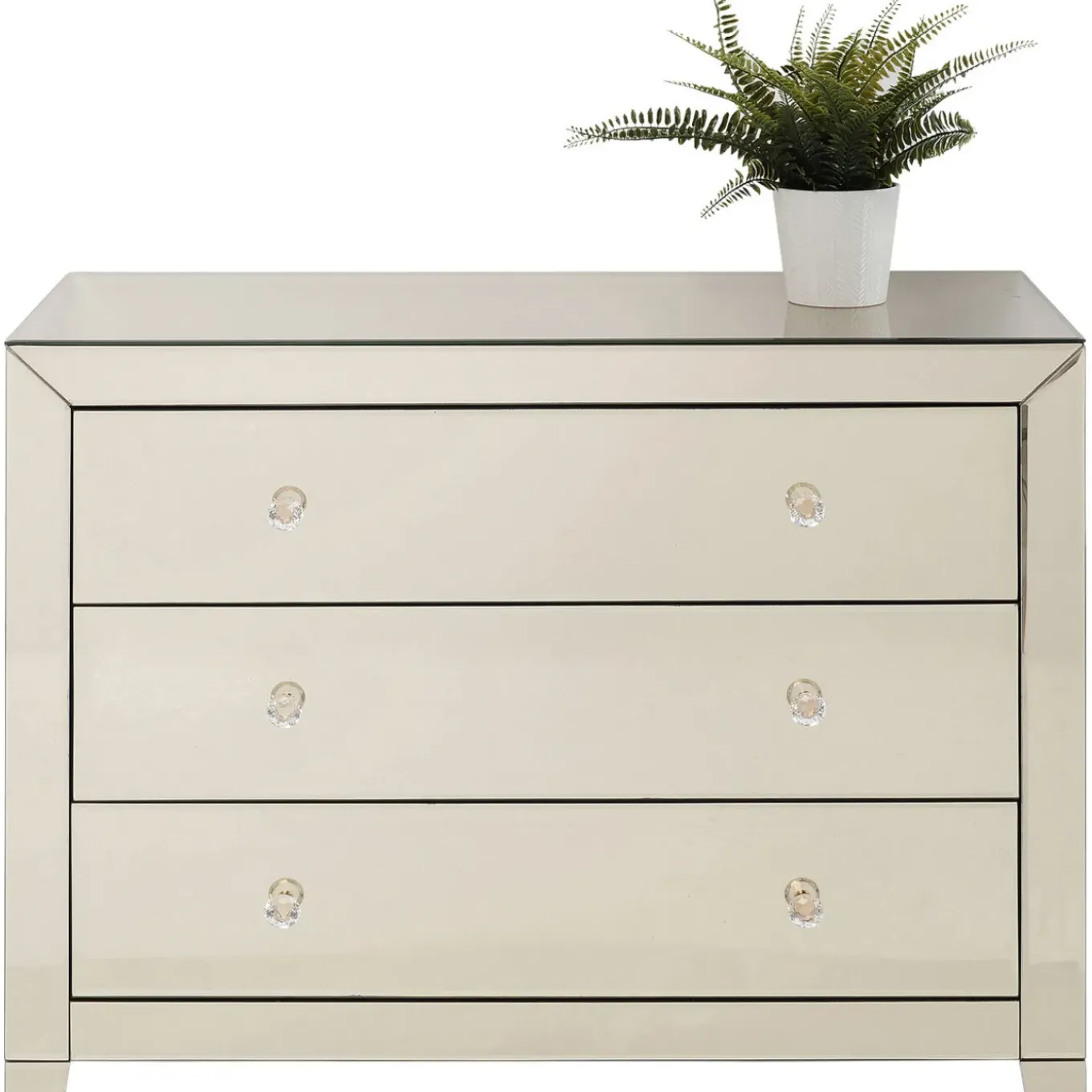 Commode Luxury Champagne,3-Tiroirs