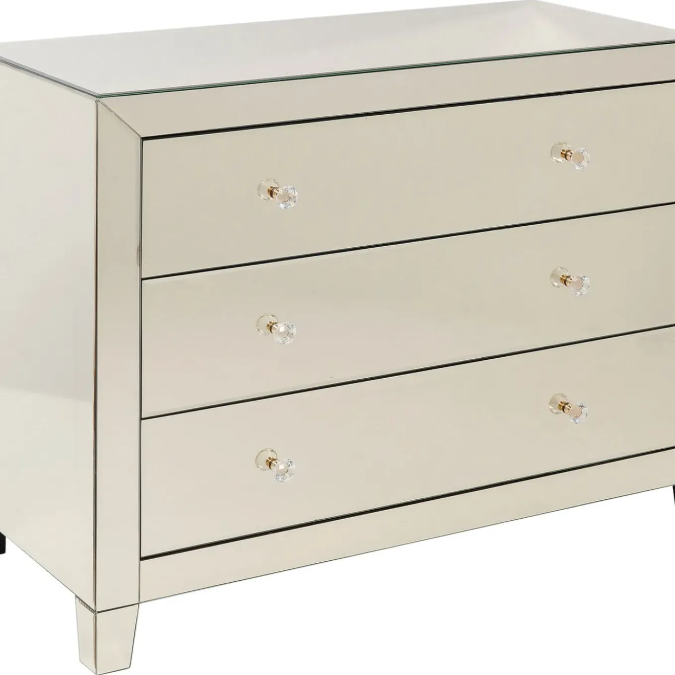 Commode Luxury Champagne,3-Tiroirs