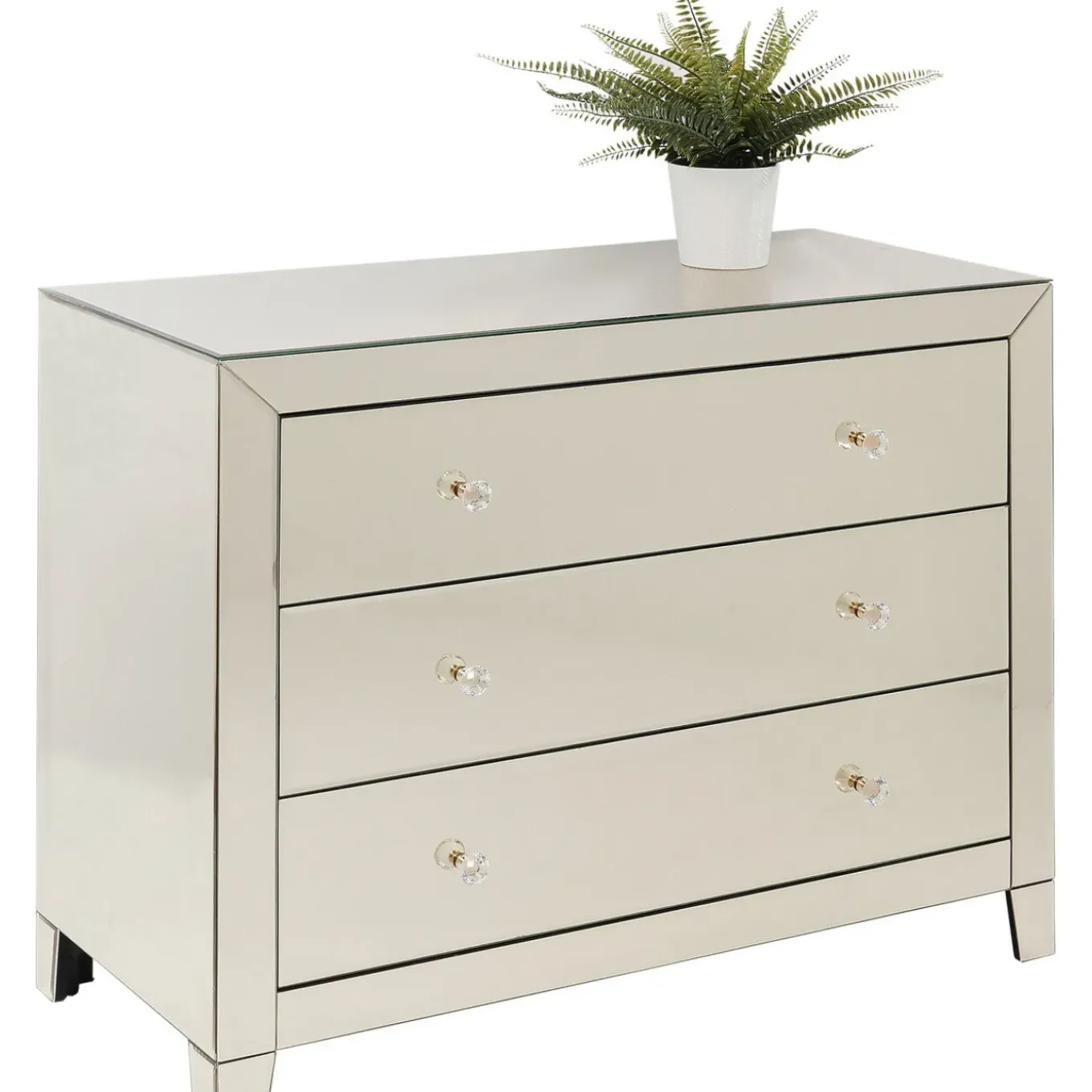Commode Luxury Champagne,3-Tiroirs