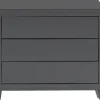 Commode Luxury Push 3 Tiroirs Gris