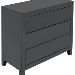 Commode Luxury Push 3 Tiroirs Gris