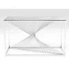 Console Laser Argente-Verre Clair 120X40
