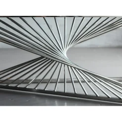 Console Laser Argente-Verre Clair 120X40