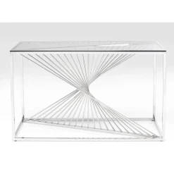 Console Laser Argente-Verre Clair 120X40