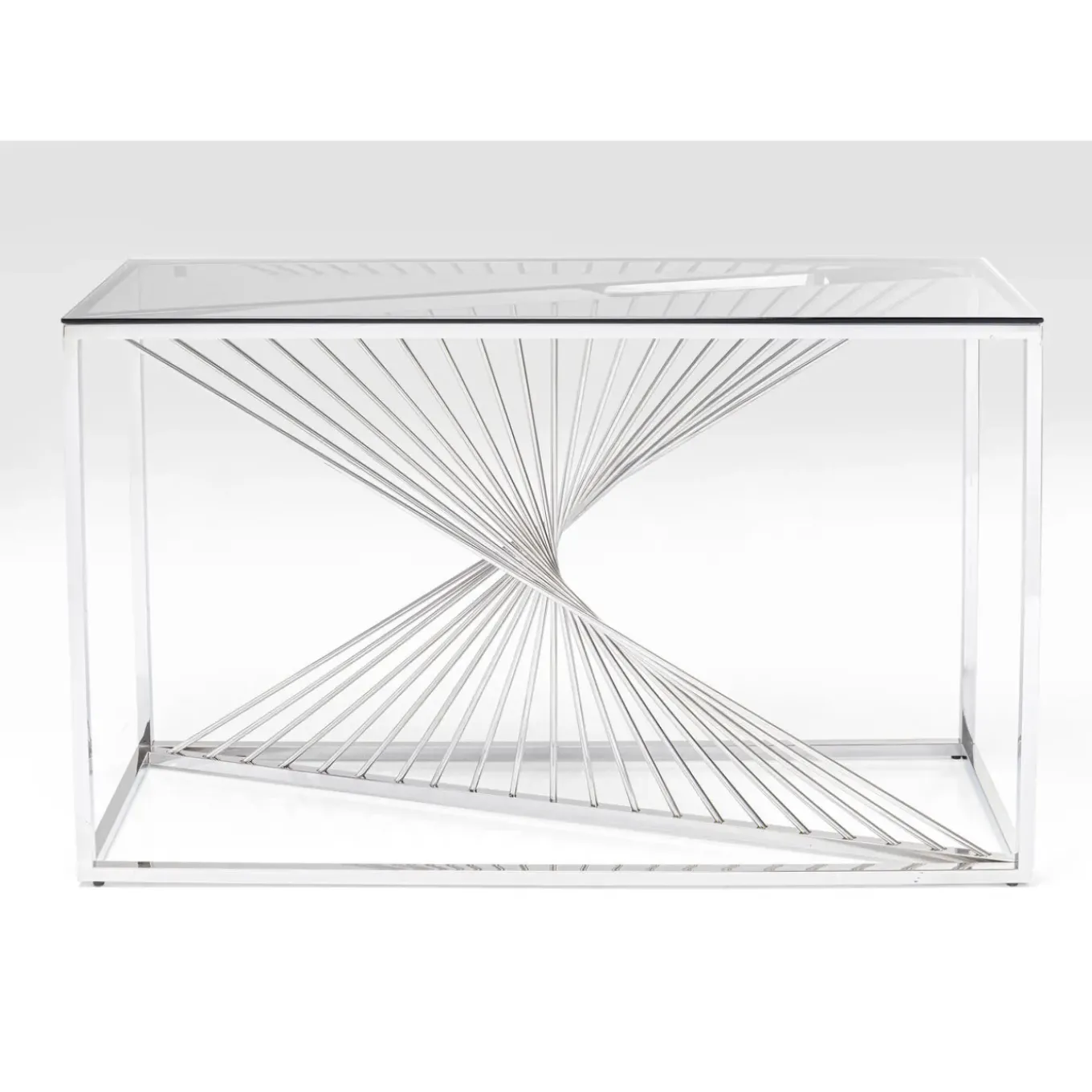Console Laser Argente-Verre Clair 120X40