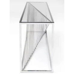 Console Laser Argente-Verre Clair 120X40