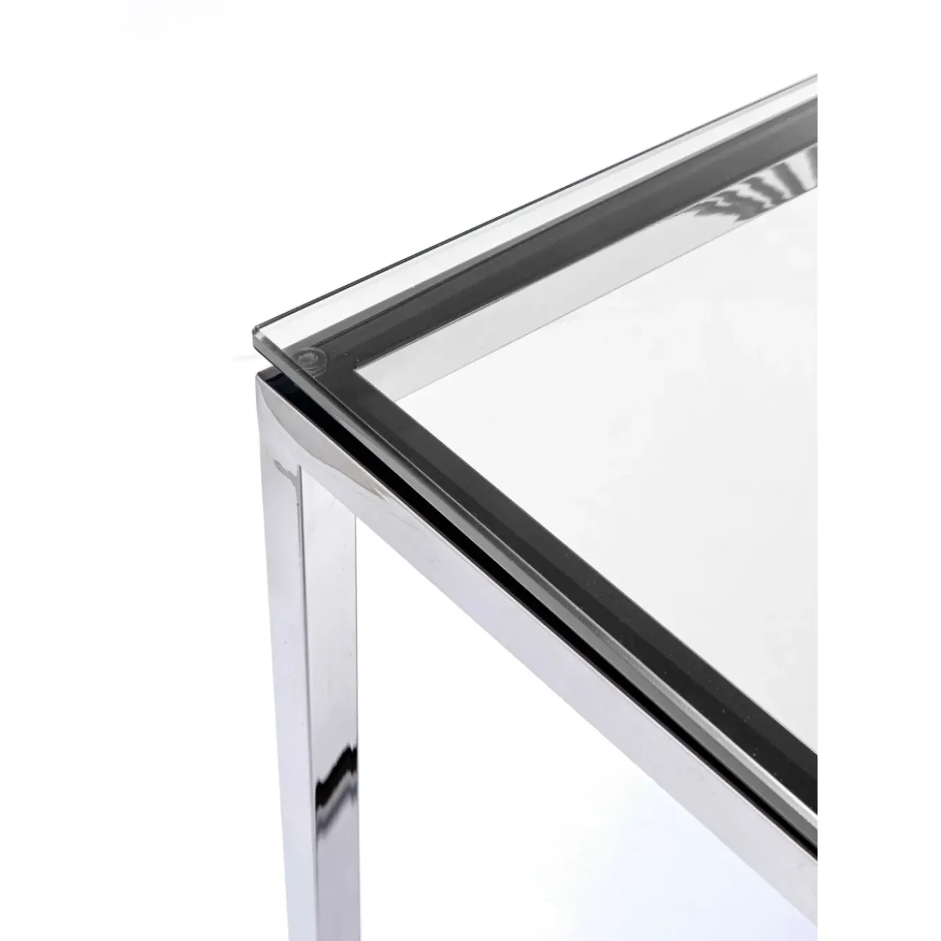 Console Laser Argente-Verre Clair 120X40