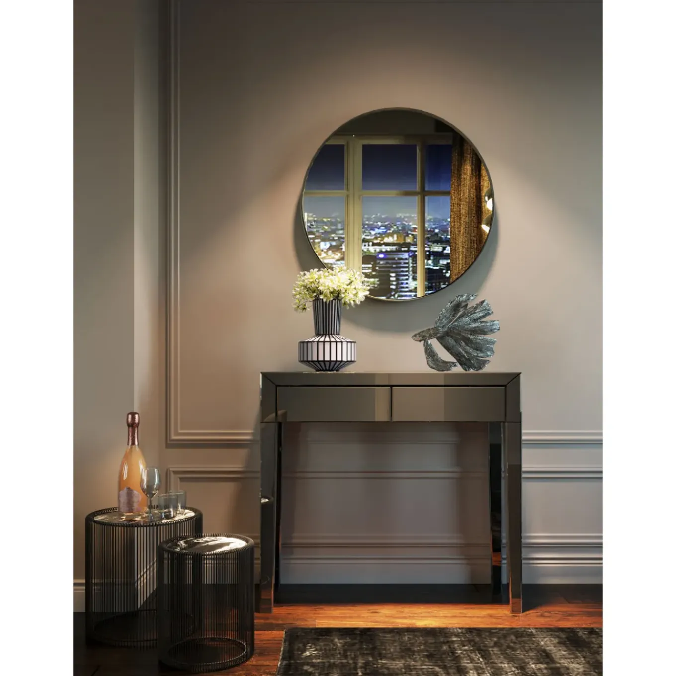 Console Luxury Push Gris