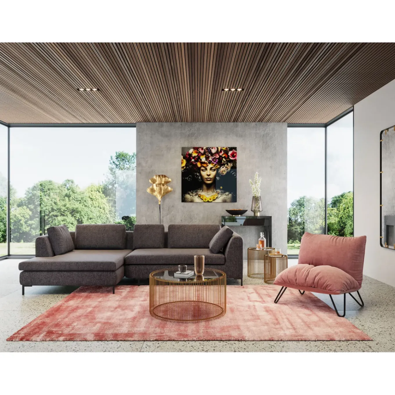 Console Luxury Push Gris