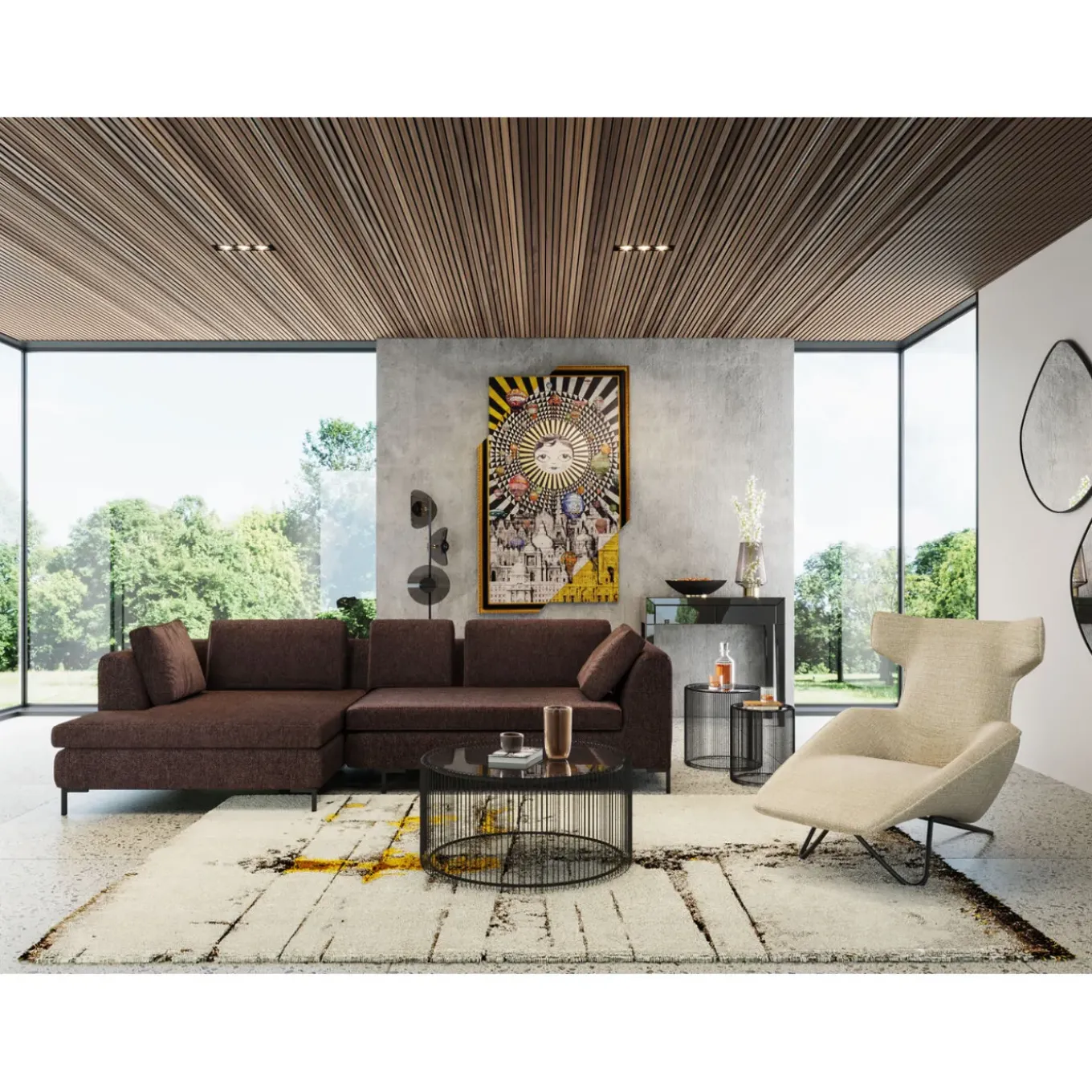 Console Luxury Push Gris