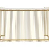 Console Wire Verre Marbre Dore 142X89Cm