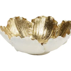 Coupe Décorative Flower Bloom Creme-Dore O20Cm