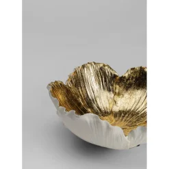 Coupe Décorative Flower Bloom Creme-Dore O25Cm