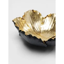 Coupe Décorative Flower Bloom Noir-Dore O20Cm