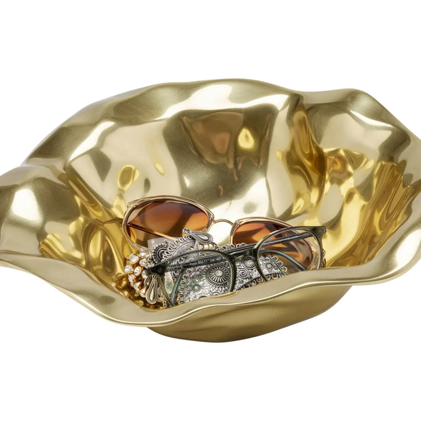 Coupe Décorative Jade Dore O30Cm