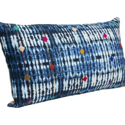Coussin Desna Patchwork Bleu 60X35Cm