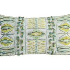 Coussin Desna Patchwork Vert 60X35Cm