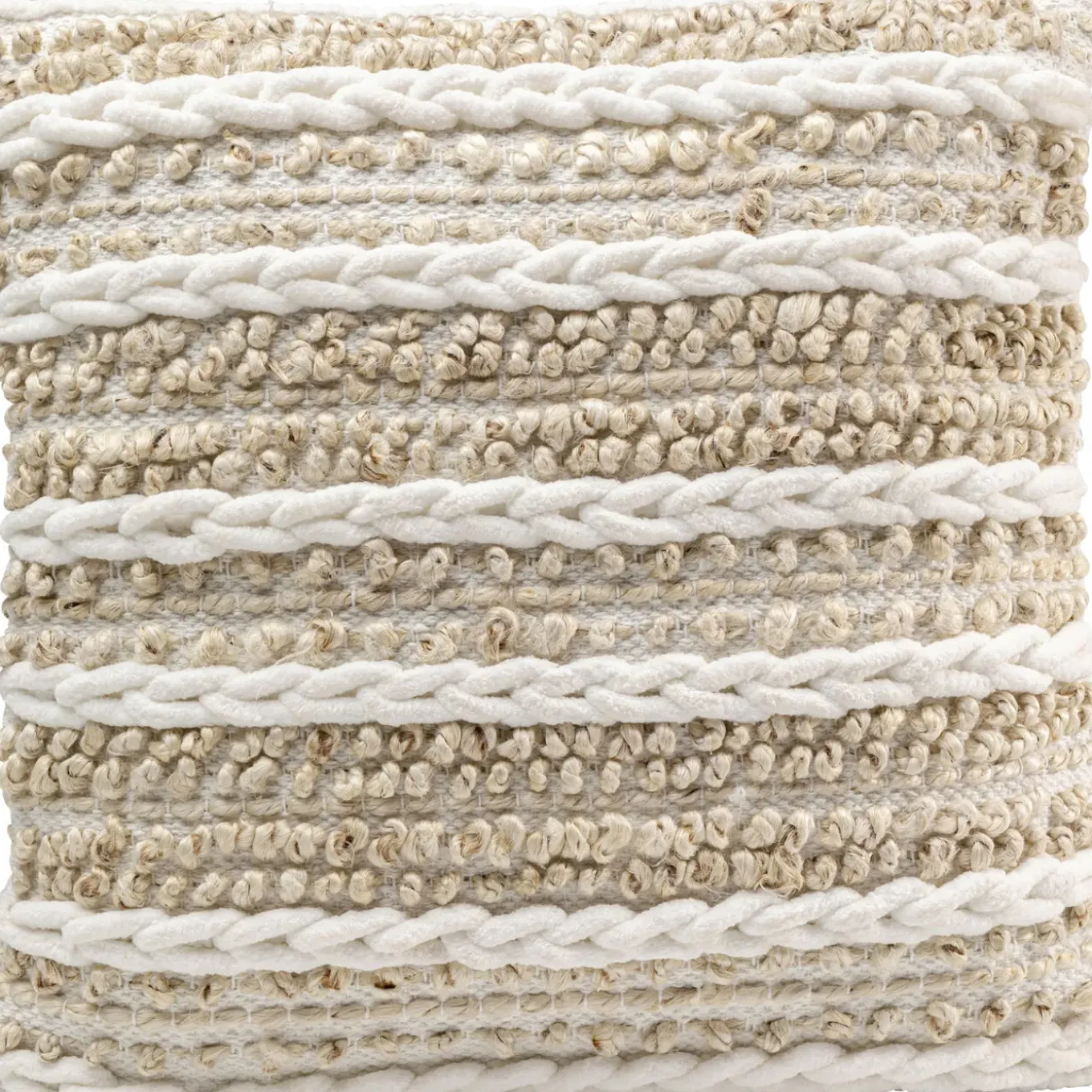 Coussin Loop Knit Beige 45X45Cm