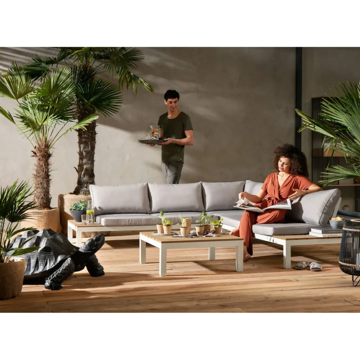 Ensemble De Sieges Holiday Blanc (4-Pcs)
