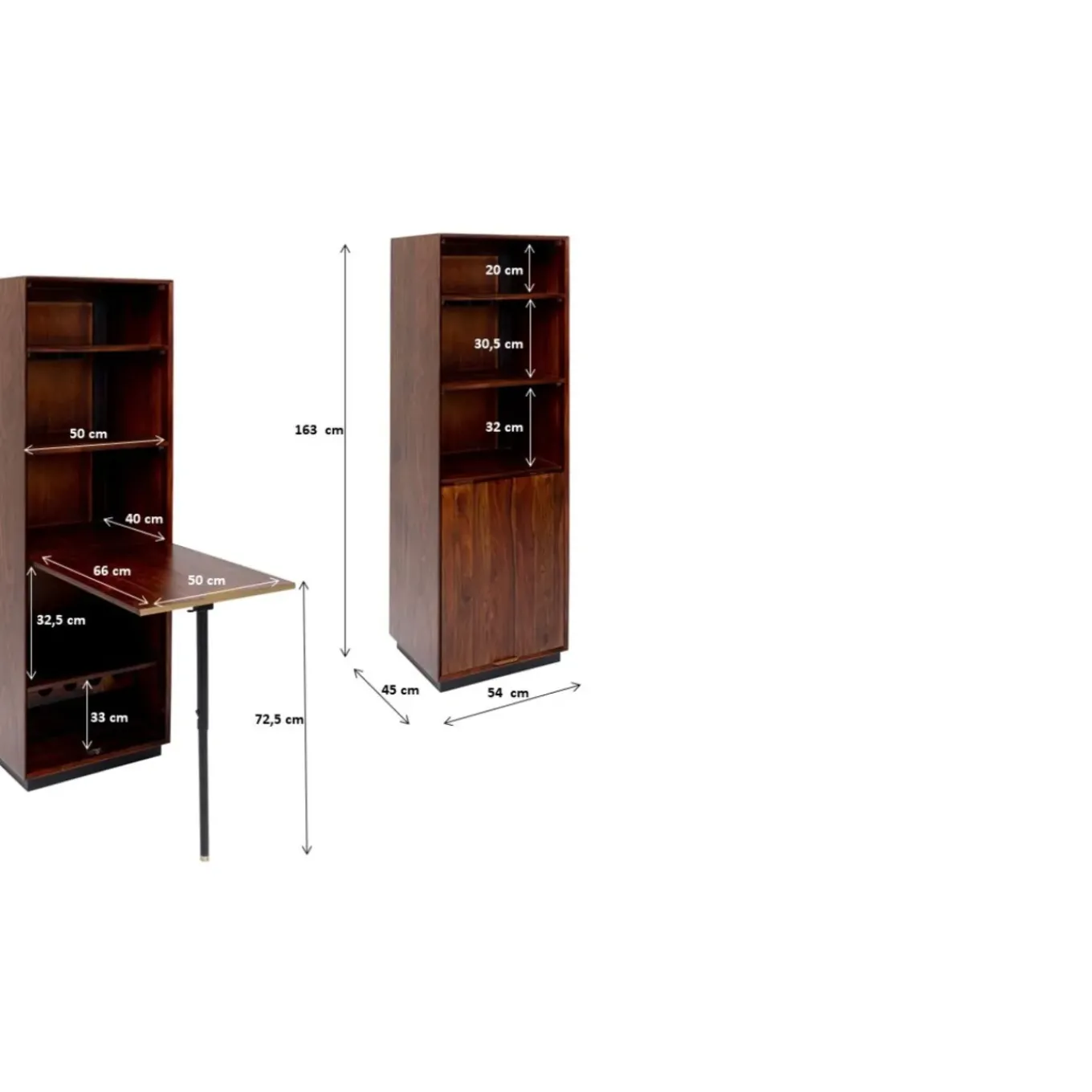 Etagere Avec Table Ravello 54X163Cm