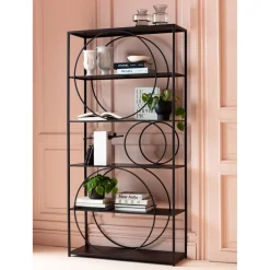 Etagere Circle Noir 100X200Cm