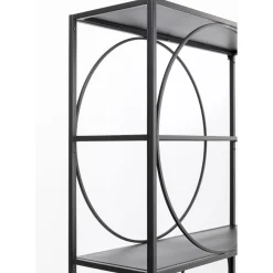 Etagere Circle Noir 100X200Cm