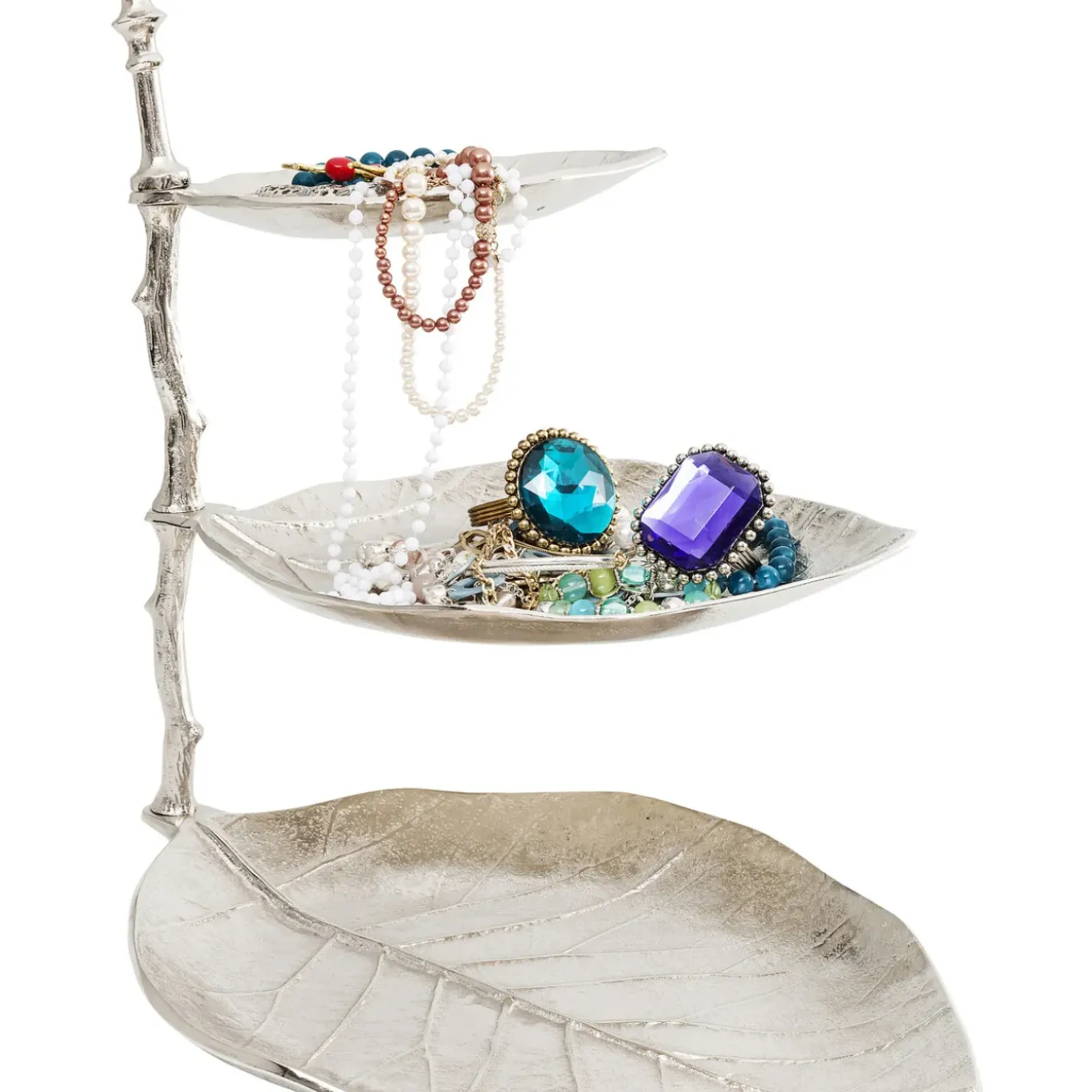 Etagere Décorative Leaf Argent 45Cm